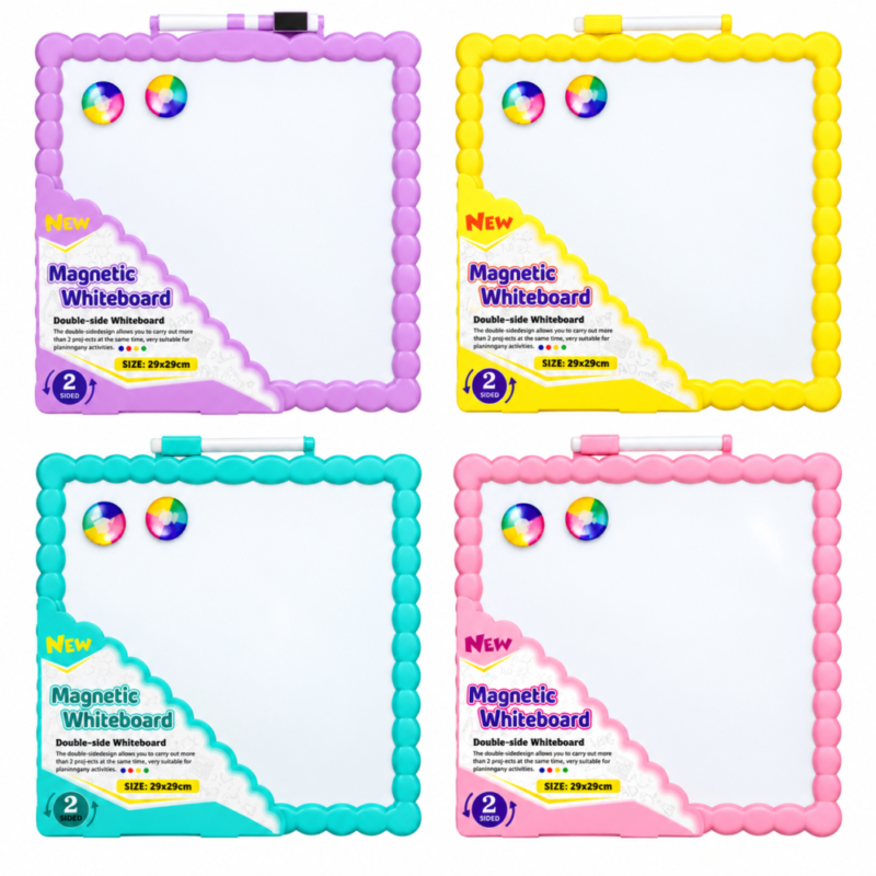Magnetic Whiteboard  2 Sided  29*29 cm - لوح أبيض مغناطيسي مزدوج الوجه