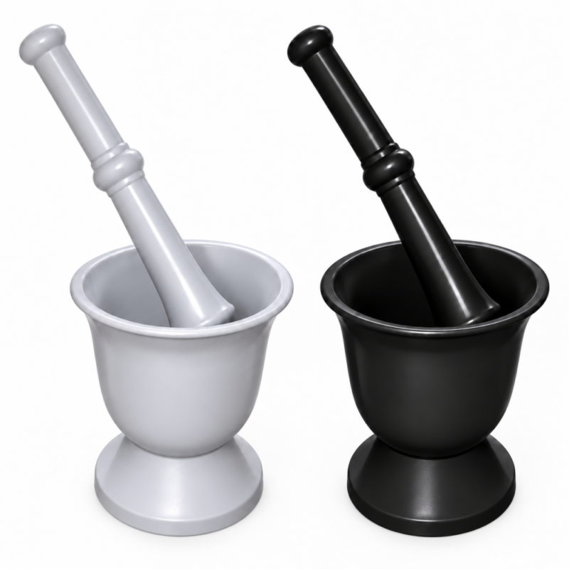 Plastic Mortar and pestle 11.5*15.5 cm  - هاون ومدقّة بلاستيكية