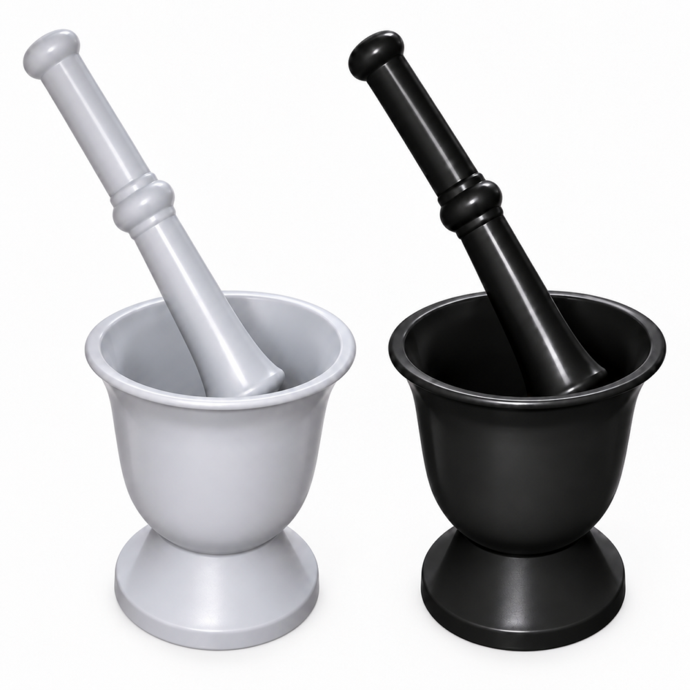 Plastic Mortar and pestle 11.5*15.5 cm  - هاون ومدقّة بلاستيكية