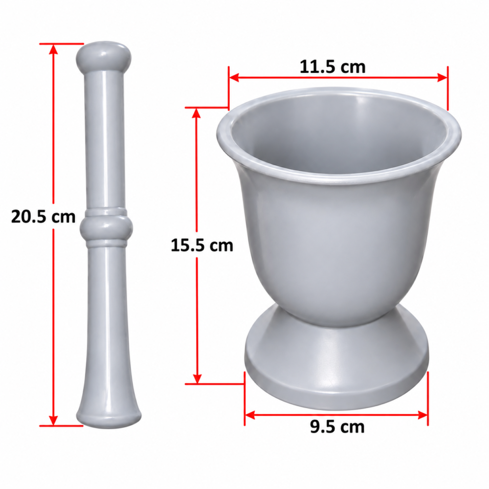 Plastic Mortar and pestle 11.5*15.5 cm  - هاون ومدقّة بلاستيكية