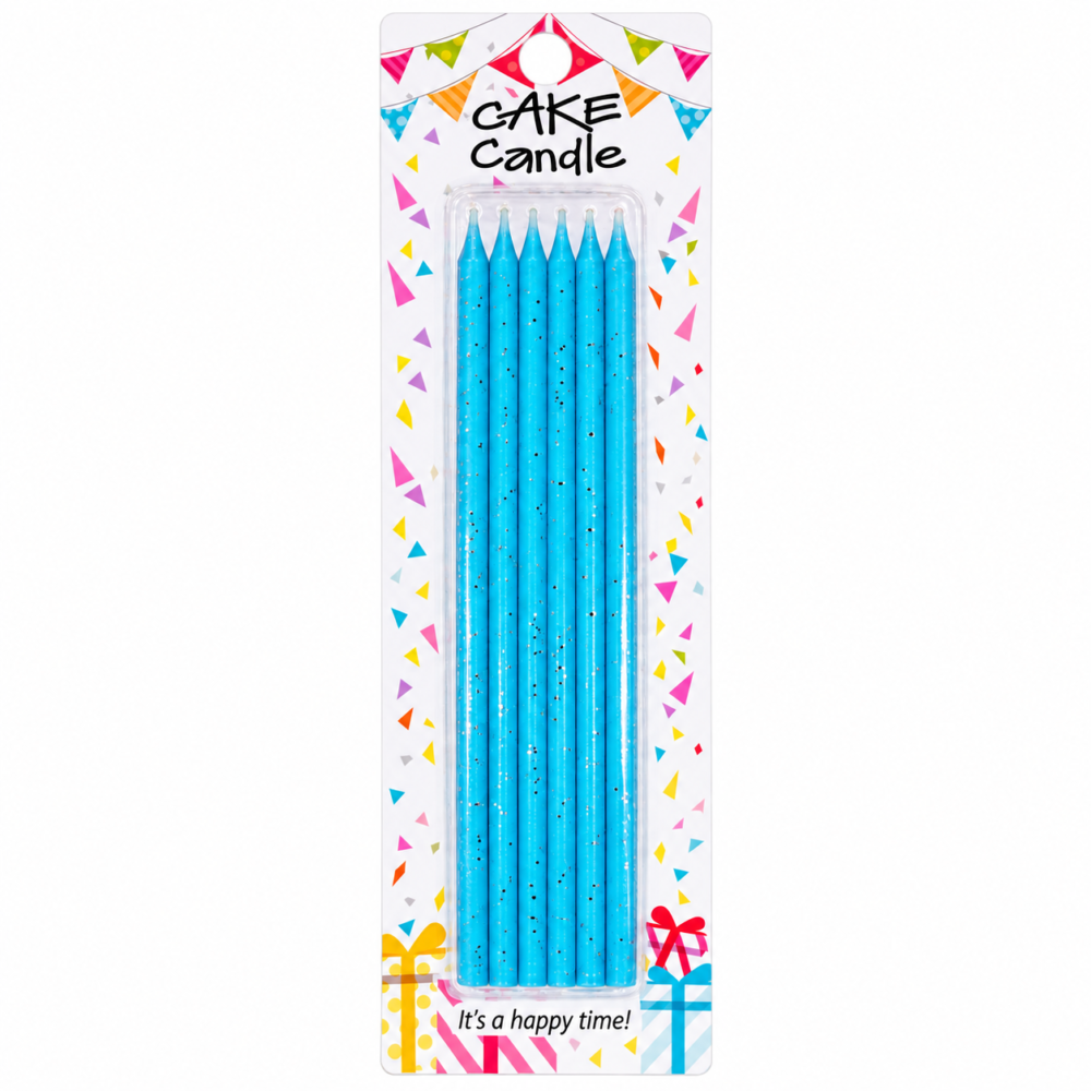Cake Candle 25cm 6pcs - شموع كيك