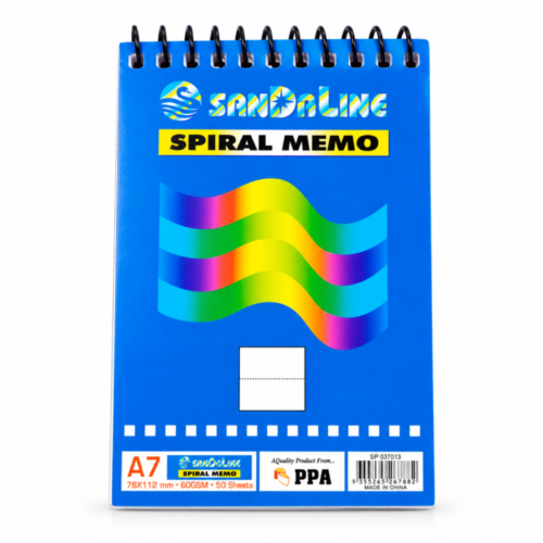 "SANDALINE" Shorthand Notebook A7  76*112mm  60GSM  50 Sheets - دفتر ملاحظات عربي