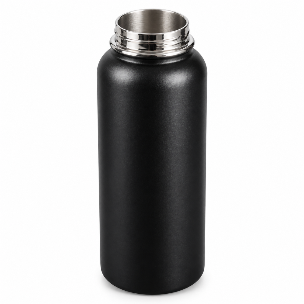 Insulated Stainless Steel Water Bottle - قارورة مياه حرارية ستانلس ستيل بغطاء ومقبض حمل