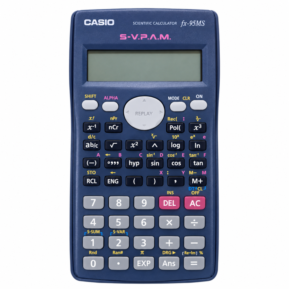 "CASIO" FX-95MS Scientific Calculator 244 Functions - آلة حاسبة علمية