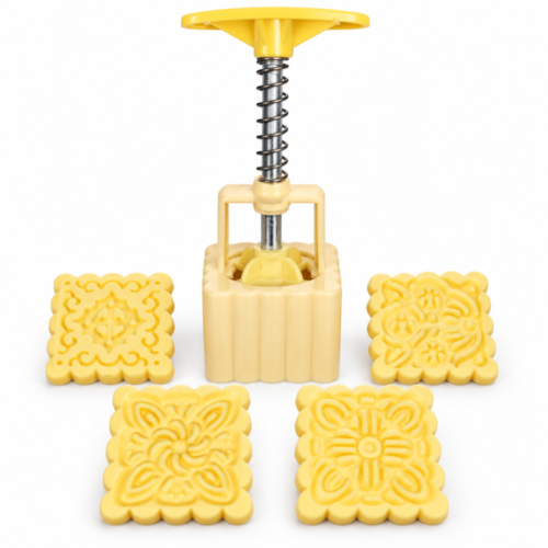 "NANA" Hand Press MoonCake Mold  5*5*16 cm - قالب ضغط يدوي لصنع الكعك متعدد النقوش