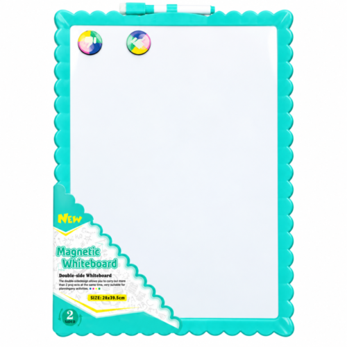 Magnetic Whiteboard  2 Sided  28*39.5 cm - لوح أبيض مغناطيسي مزدوج الوجه