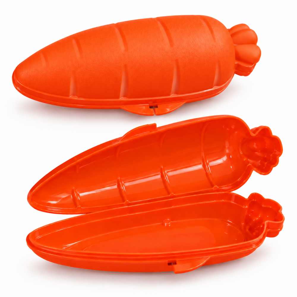 "Titiz" Carrot-Shaped Snack Box 500 ml - علبة سناك على شكل جزرة