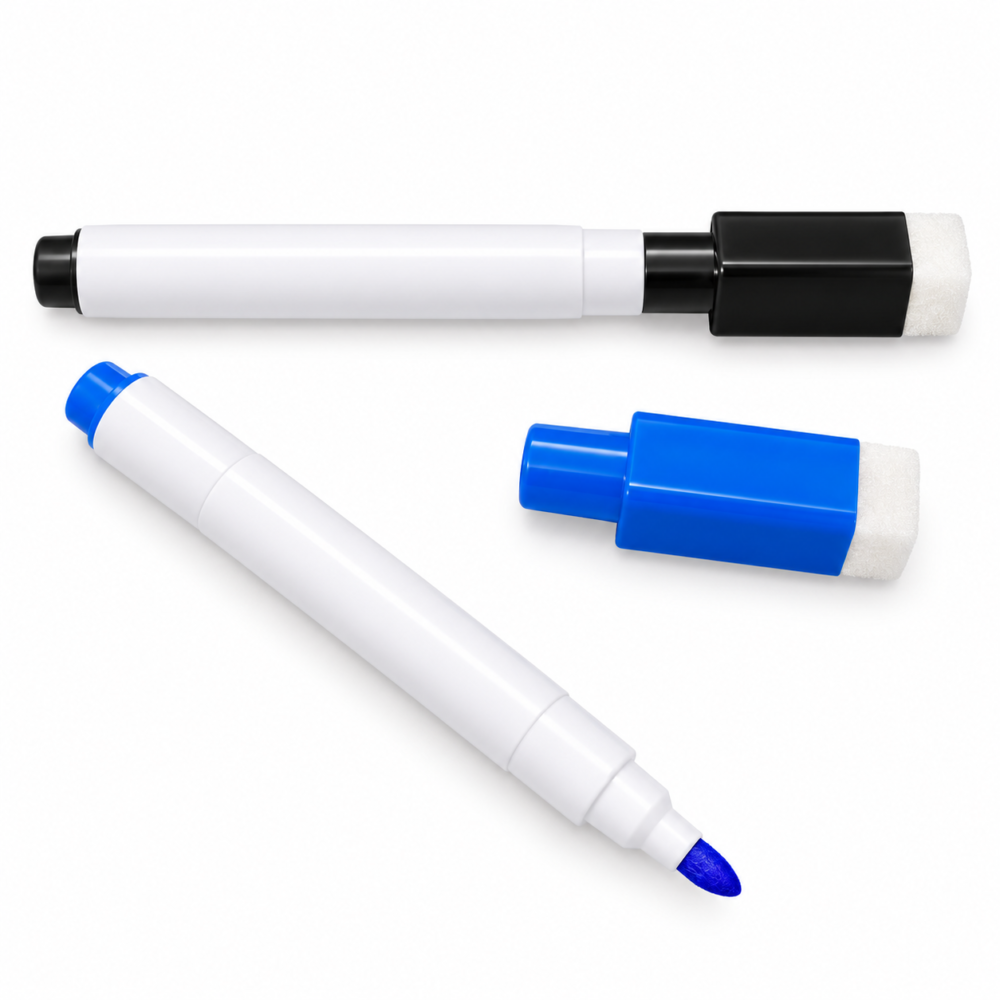 Whiteboard Marker - قلم لوح صغير قابل للمسح مع ممحاة