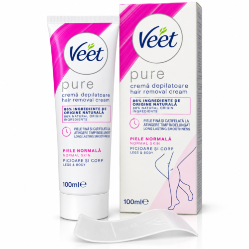 file_00000000e81481f5957f1fe6b643347d "Veet Pure" Hair Removal Cream For Normal Skin 100 ml - فيت كريم إزالة الشعر للجسم والساقين