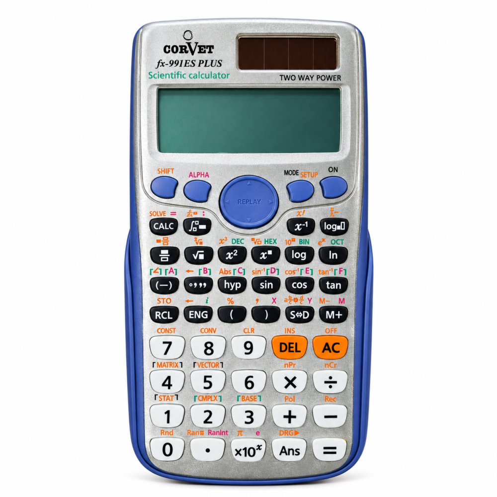 "CORVET" FX-991ES PLUS Scientific Calculator 417 Functions - آلة حاسبة علمية