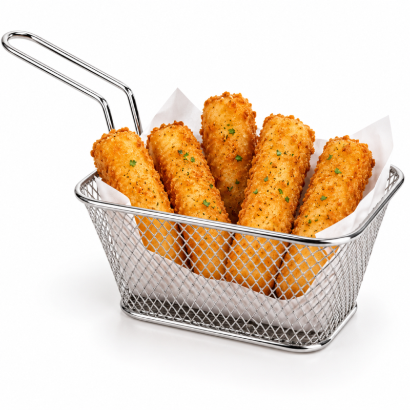 Stainless Steel Mini Fry Basket 14*10.3*6.5 cm - سلة تقديم مقليات